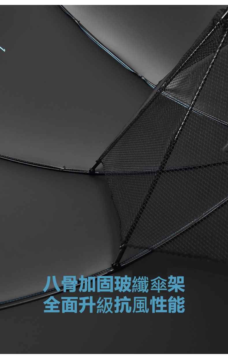 黑膠防曬噴霧涼風傘